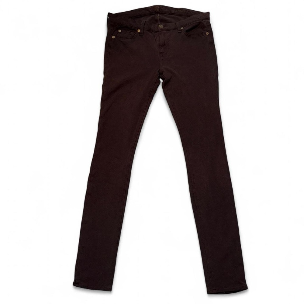 7 for All Mankind Dark Brown Skinny Pants - size 29
